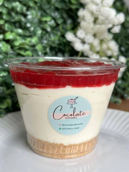 Cheesecake de morango - 250ml